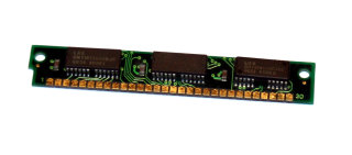 4 MB Simm 30-pin mit Parity 60 ns  Chips: 2x LG Semicon GM71C17400BJ6 + 1x GM71C4100CJ60