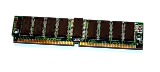 32 MB FPM-RAM mit Parity 72-pin PS/2 FastPage 60 ns Chips: 16x Hyundai HY5117400BJ-60 + 2x Samsung KM44C4103CK6   g1101