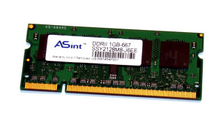 1 GB DDR2-RAM 200-pin SO-DIMM PC2-5300S   ASint SSY2128M8-J6EE