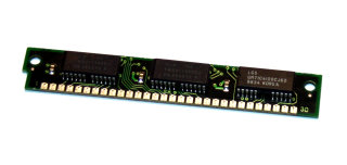 4 MB Simm 30-pin 60 ns 3-Chip Chips: 2x Texas Instruments TI-P TMS417400DJ-60 + 1x LG Semicon GM71C4100CJ60