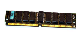 32 MB FPM-RAM mit Parity 70 ns PS/2-Simm Chips: 16x Siemens HYB5117400BJ-50 + 2x Samsung KM44C4103BK-6