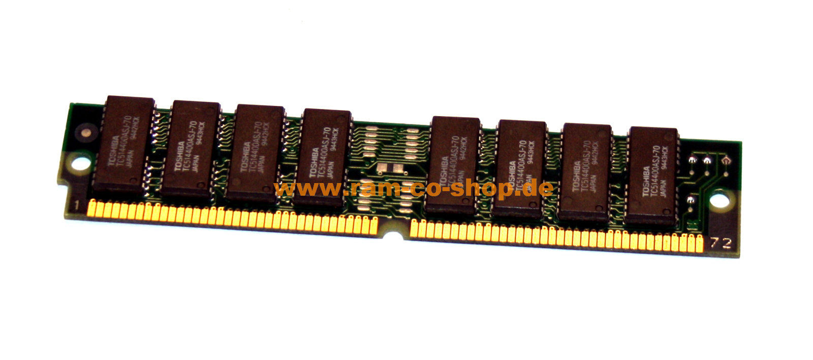 4 MB FPM-RAM non-Parity 70 ns 72-pin PS/2 'Chips: 8x Toshiba 