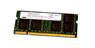 2 GB DDR2 RAM 200-in SO-DIMM PC2-5300S   pqi MECDR521PA0102-08B4