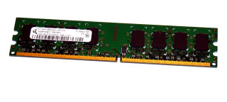 2 GB DDR2-RAM 240-pin 2Rx8 PC2-6400U non-ECC  Qimonda HYS64T256020EU-25F-C4