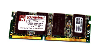 128 MB SD-RAM 144-pin SO_DIMM PC-100  Kingston KTM-TP390X/128   9905217
