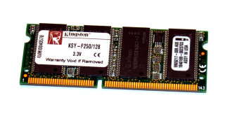 128 MB SD-RAM 144-pin SO_DIMM PC-100  Kingston KSY-F250/128   9905217