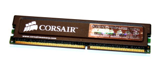 1 GB DDR-RAM 184-pin XMS PC-3200U non-ECC CL2 Corsair CMX1024-3200C2  XMS3202v8.1