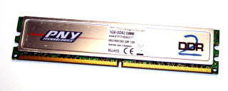 1 GB DDR2-RAM 240-pin PC2-5300U  non-ECC   PNY 64A0TFTHE8G17