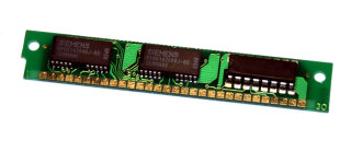 256 kB Simm 30-pin 60 ns 3-Chip 256kx9  (Chips: 2x Siemens HYB514256BJ-60 + 1x NMBS AAA2801P-06)