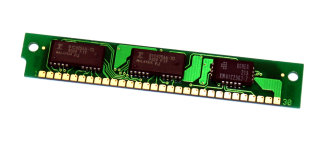 256 kB Simm 30-pin mit Parity 70 ns 3-Chip 256kx9  (Chips: 2x Fujitsu 81C4256A-70 + 1x Samsung KM41C256J-7)   g