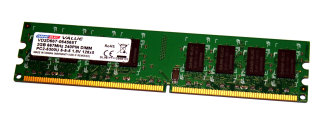 2 GB DDR2-RAM 240-pin PC2-5300U non-ECC CL5  DANE-ELEC Value VD2D667-064565T