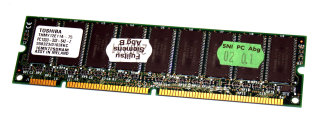 128 MB SD-RAM 168-pin PC-133 Unbuffered non-ECC CL3  Toshiba THMY12E11A-75