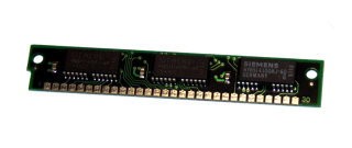 4 MB Simm 30-pin 60 ns 3-Chip 4Mx9  (Chips: 2x Siemens HYB5117400BJ-60 + 1x HYB514100BJ-60)