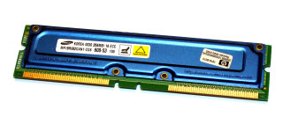 256 MB RDRAM Rambus Memory PC-600 ECC 53ns Samsung MR18R082GAN1-CG6