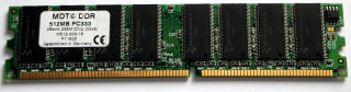 512 MB DDR-RAM 184-pin PC-2700U non-ECC  MDT M512-333-16