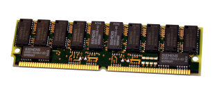 4 MB FPM-RAM mit Parity 72-pin PS/2 Memory 70 ns  (Chips: 8x Siemens HYB514400BJ-70 + 4x HYB511100BJ-60)