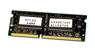 64 MB SO-DIMM 144-pin PC-133 Printer-Memory Ricoh G3305700C  für Savin SLP 38C