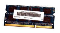 2 GB DDR3 RAM 204-pin SO-DIMM 2Rx8 PC3-10600S  Ramaxel...