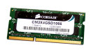 4 GB DDR3-RAM 204-pin SO-DIMM 2Rx8 PC3-8500S  Corsair...