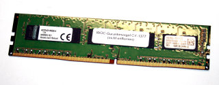 4 GB DDR4-RAM 288-pin 1Rx8 PC4-17000 non-ECC 2133MHz Kingston KCP421NS8/4
