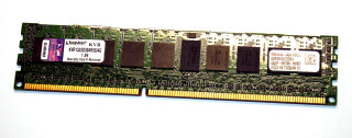 4 GB DDR3-RAM 240-pin Registered ECC 1Rx4 PC3-10600R Kingston KVR1333D3S4R9S/4G   nicht für PC!