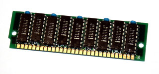 256 kB Simm 30-pin mit Parity 70 ns 9-Chip 256kx9  (Chips: 9x Intel P21256-07)   g