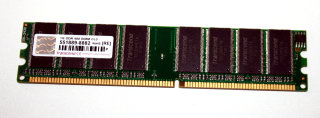 1 GB DDR-RAM 184-pin PC-3200U non-ECC  400 MHz (double-sided)