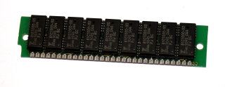 1 MB Simm Memory 30-pin mit Parity 80 ns 9-Chip 1Mx9 (Chips: 9x Fujitsu 81C1000-80)