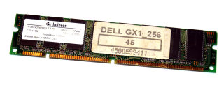 256 MB SD-RAM 168-pin PC-133U non-ECC CL3  Infineon HYS64V32420GU-7.5-C2