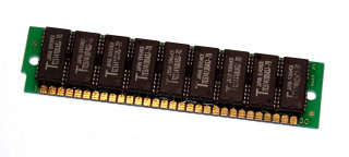 4 MB Simm 30-pin 70 ns 9-Chip 4Mx9 Parity Chips: 9x Toshiba TC514100ASJ-70