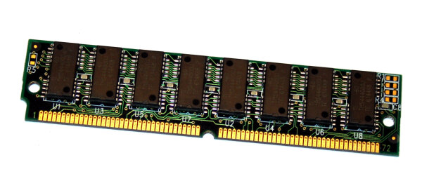 4 MB FPM-RAM 72-pin 1Mx32 non-Parity PS/2 Simm 60 ns Chips: 8x Texas Instruments TMS44400DJ-60