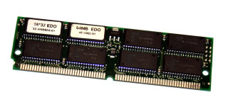 64 MB EDO-RAM 60 ns 72-pin PS/2 non-Parity  Chips: 8x Micron 4LC16M4H9-5 D   s1111