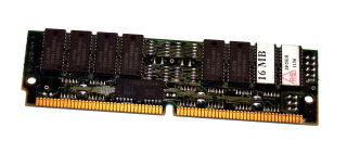 16 MB FPM-RAM 72-pin PS/2  70 ns  4Mx33  Chips: 8 x Mitsubishi M5M417400BJ-6 + 1x Samsung KM41C4000CJ-7   g0111