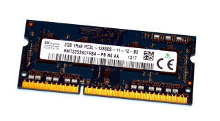 2 GB DDR3-RAM 204-pin SO-DIMM 1Rx8 PC3L-12800S 1.35V  Hynix HMT325S6CFR8A-PB N0 AA