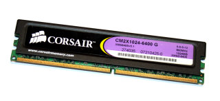 1 GB DDR2-RAM PC2-6400U CL5 1.9V Corsair CM2X1024-6400 G XMS6405v5.1  XMS2