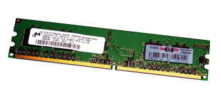 256 MB DDR2-RAM 240-pin 1Rx16 PC2-5300U non-ECC  Micron MT4HTF3264AY-667B1