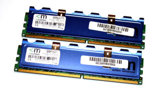 2 GB DDR2-RAM Kit (2x 1 GB)  non-ECC 240-pin PC2-6400 CL4  2.1V  Mushkin 996576
