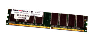 1 GB DDR-RAM 184-pin PC-3200U non-ECC  extrememory EXME01G-DD1N-400D30-E1-C