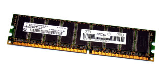 1 GB DDR-RAM 184-pin PC-3200U ECC-Memory  Qimonda HYS72D128320HU-5-B