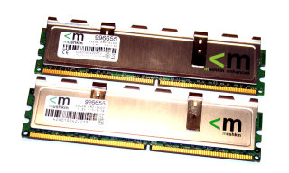 8 GB DDR2-RAM Kit (2x 4GB) 240-pin EM2-6400 Enhanced CL5 non-ECC  Mushkin 996655