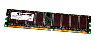 1 GB DDR-RAM 184-pin PC-3200U non-ECC  Mustang M2128645306N