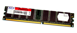 1 GB DDR-RAM 184-pin PC-2700U non-ECC  NCP QIMD7AUDR-60M48