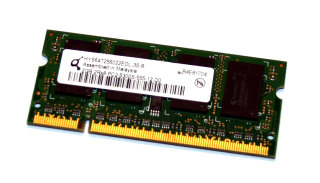 2 GB DDR2-RAM 200-pin SO-DIMM 2Rx8 PC2-5300S  Qimonda HYS64T256022EDL-3S-B
