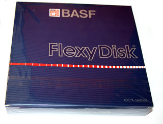 8" (8 Zoll) -Disketten Floppydisk BASF FlexyDisk FD 8 2D 2-sides, double density, 26 x 256 bytes   NEU