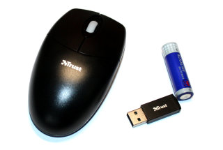 USB wireless optical mouse, 3 Keys with Scrollwheel Trust 16592 for WinXP - Win10