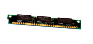 1 MB Simm 30-pin 70 ns 3-Chip 1Mx9 Parity (Chips: 2x Hyundai HY514400AJ-70 + 1x HY531000AJ-70)
