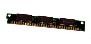 1 MB Simm 30-pin 70 ns 3-Chip 1Mx9  (Chips: 2x NEC 424400-70 + 1x Toshiba TC511000AJ-70)