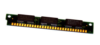 1 MB Simm 30-pin mit Parity 70 ns 3-Chip 1Mx9  Chips: 2x Hitachi HM514400AS7 + 1x Siemens HYB511000AJ-70)