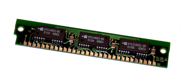 1 MB Simm 30-pin 80 ns 3-Chip 1Mx9 Parity  Hyundai HYM591000AM