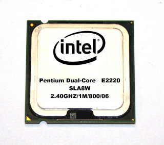 Intel Pentium E2220 SLA8W Dual-Core-CPU 2.40GHz/1MB/800MHz Sockel LGA 775